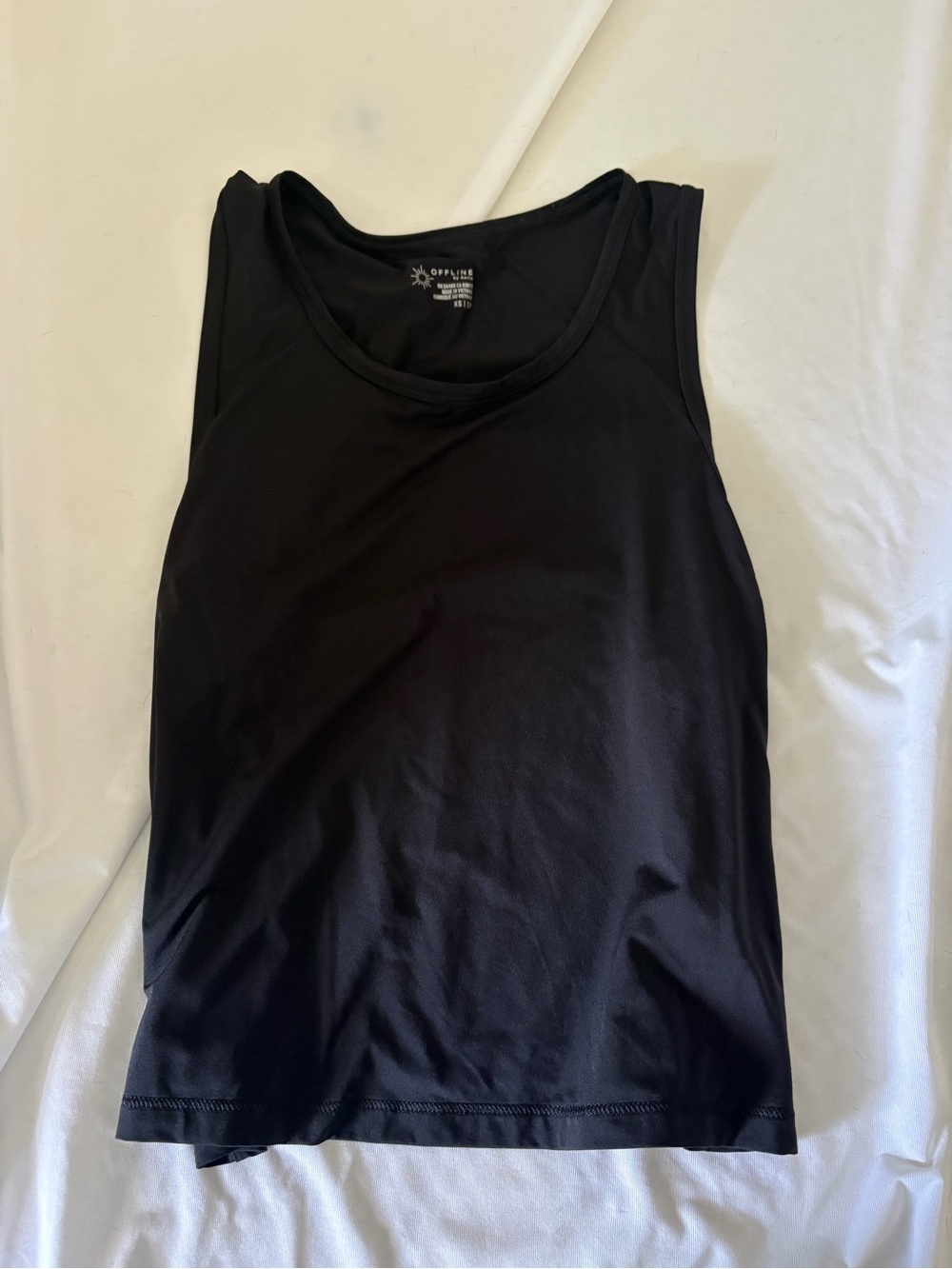 aerie Black Athletic Tank Top